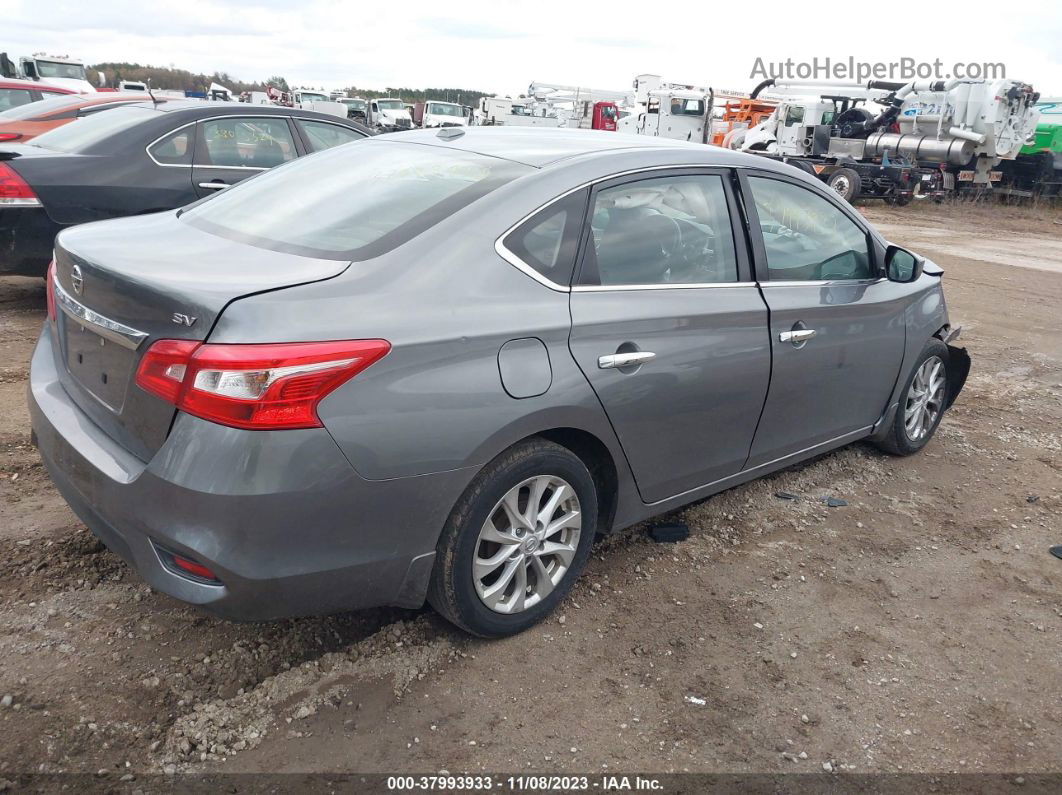 2018 Nissan Sentra Sv Серый vin: 3N1AB7AP8JY257615