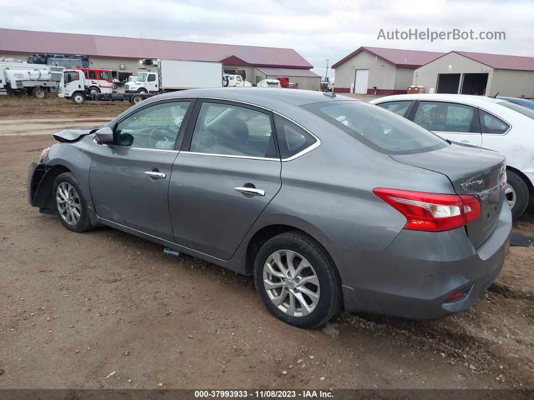 2018 Nissan Sentra Sv Gray vin: 3N1AB7AP8JY257615