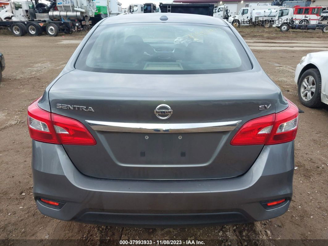 2018 Nissan Sentra Sv Gray vin: 3N1AB7AP8JY257615