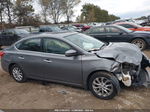 2018 Nissan Sentra Sv Gray vin: 3N1AB7AP8JY257615