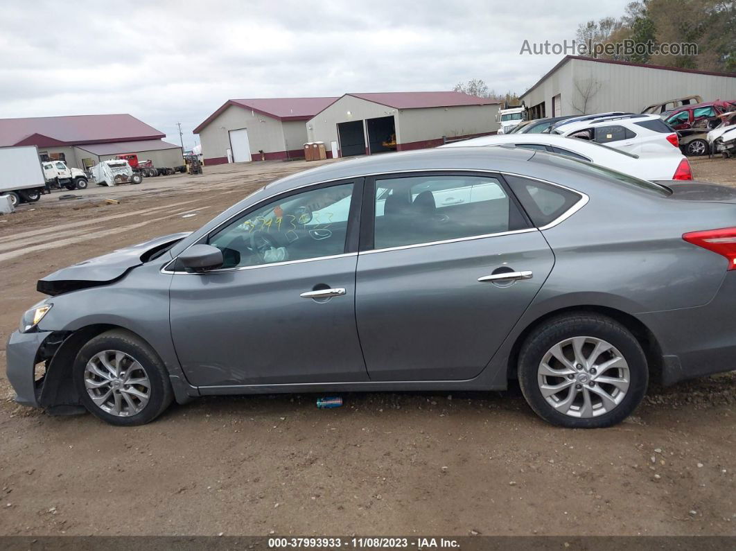 2018 Nissan Sentra Sv Gray vin: 3N1AB7AP8JY257615