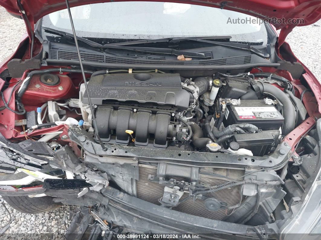 2018 Nissan Sentra Sv Red vin: 3N1AB7AP8JY258425