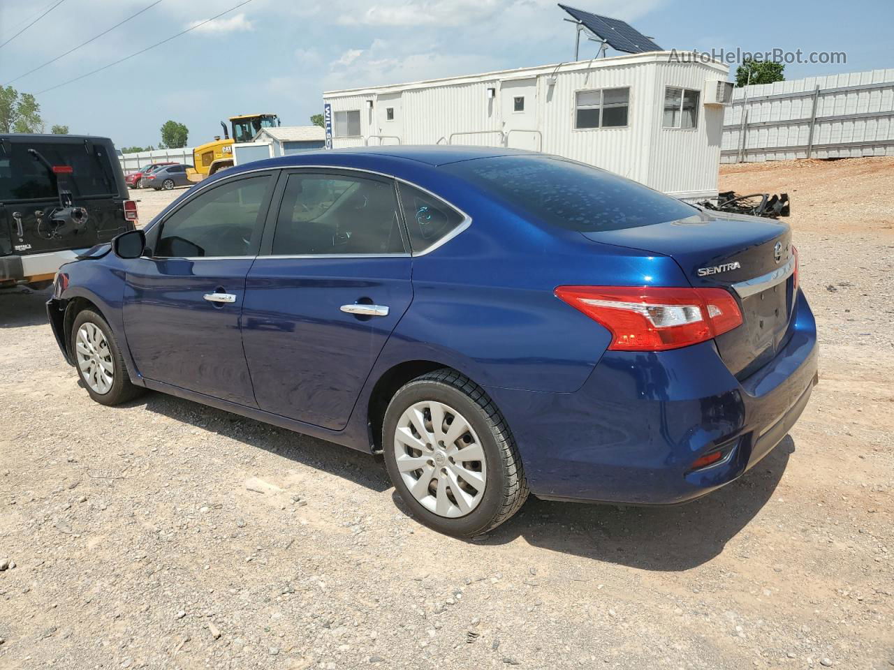 2018 Nissan Sentra S Синий vin: 3N1AB7AP8JY274978