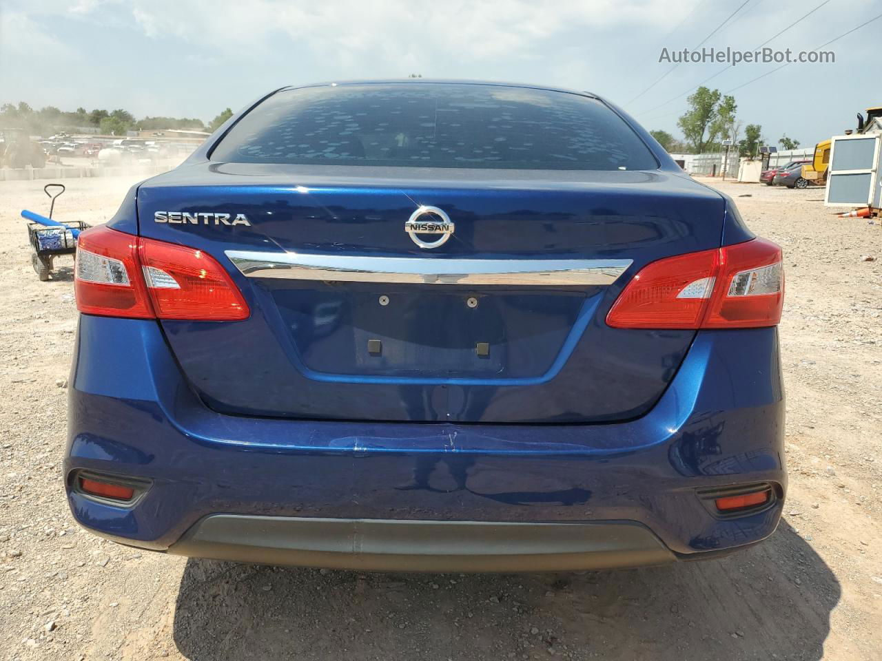 2018 Nissan Sentra S Синий vin: 3N1AB7AP8JY274978