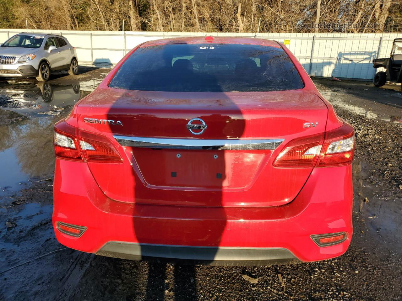 2018 Nissan Sentra S Red vin: 3N1AB7AP8JY286063