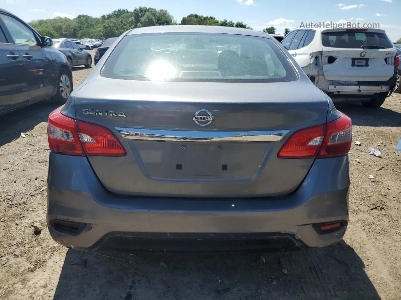 2018 Nissan Sentra S Gray vin: 3N1AB7AP8JY292509