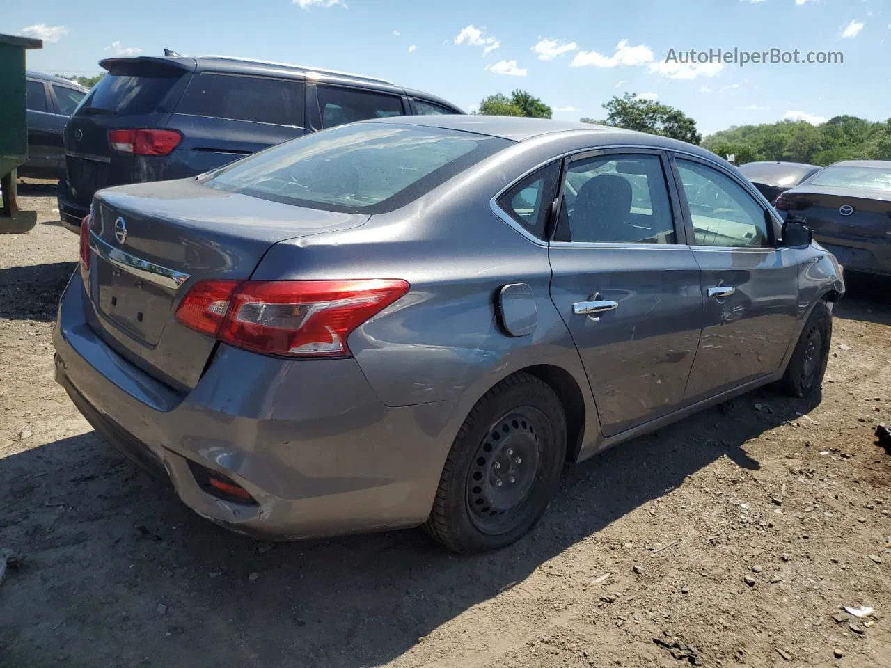 2018 Nissan Sentra S Gray vin: 3N1AB7AP8JY292509