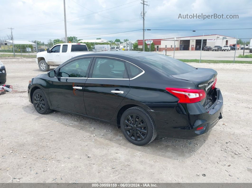 2018 Nissan Sentra S Black vin: 3N1AB7AP8JY297015