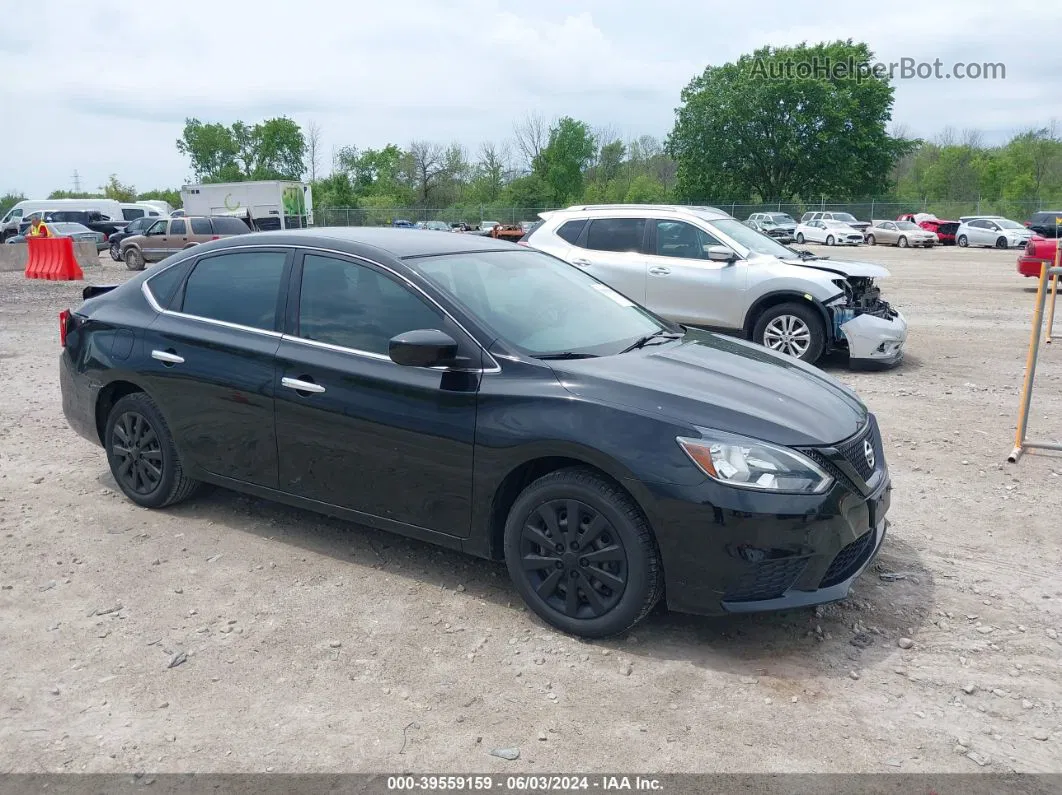 2018 Nissan Sentra S Black vin: 3N1AB7AP8JY297015