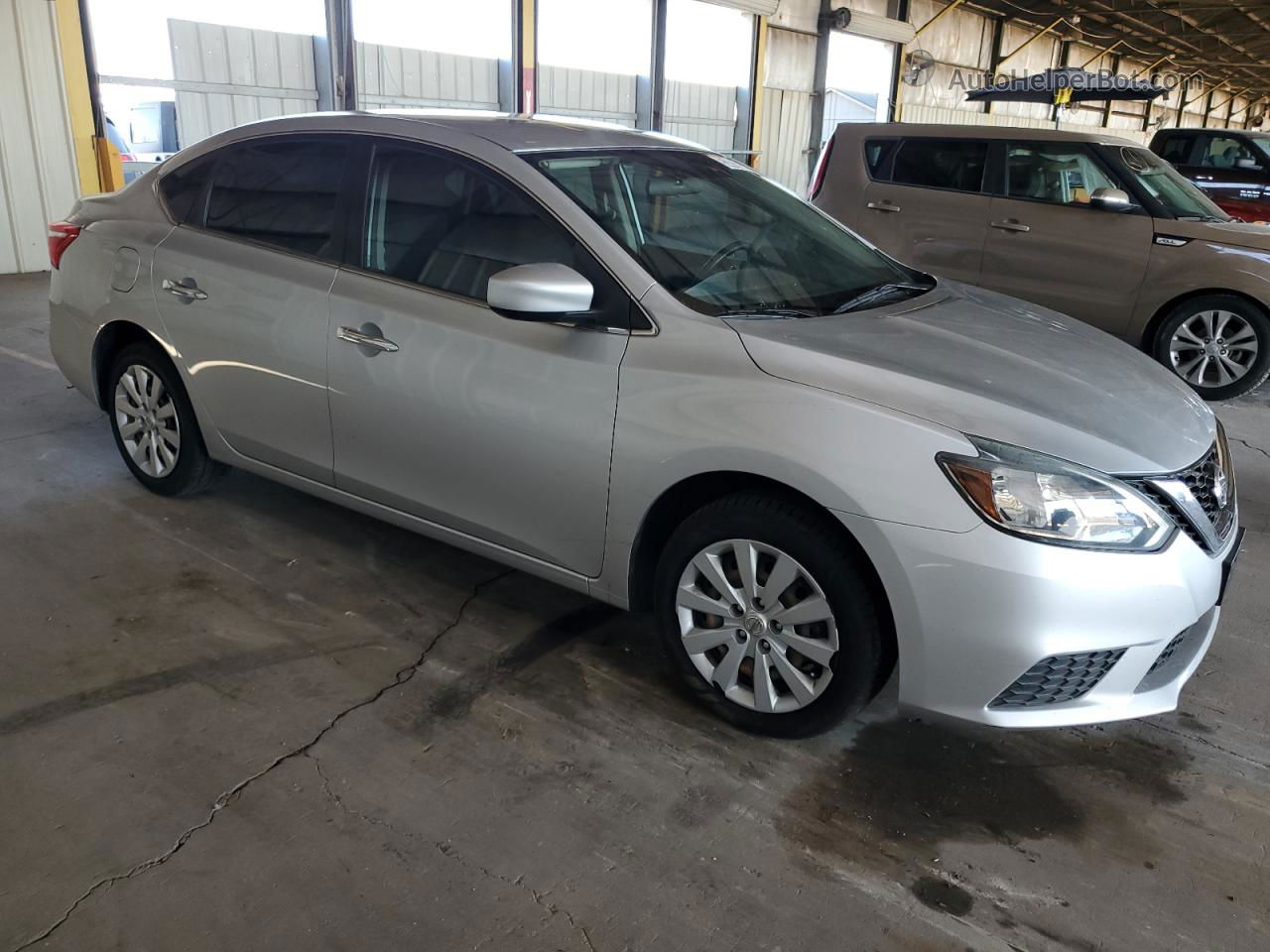 2018 Nissan Sentra S Silver vin: 3N1AB7AP8JY298424