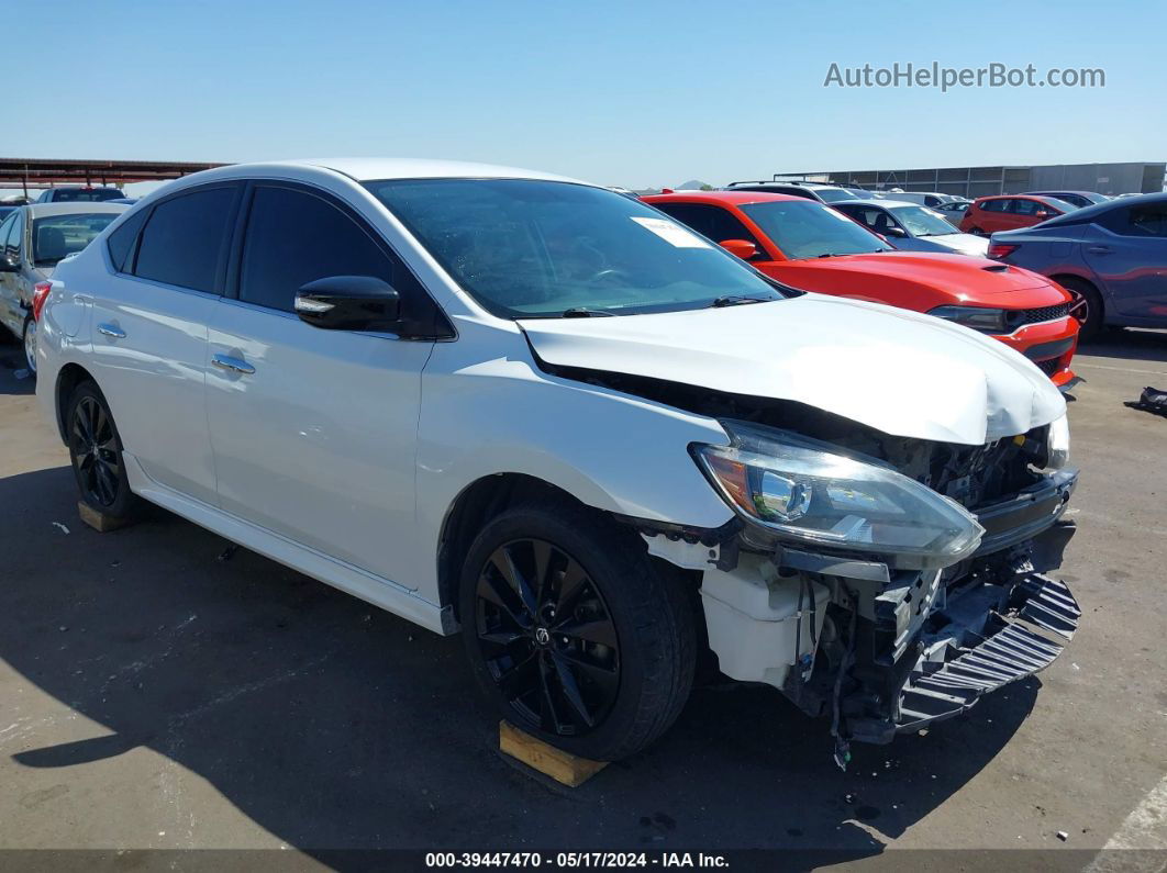 2018 Nissan Sentra Sr White vin: 3N1AB7AP8JY298889