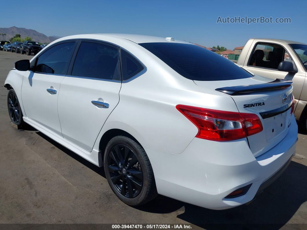 2018 Nissan Sentra Sr White vin: 3N1AB7AP8JY298889