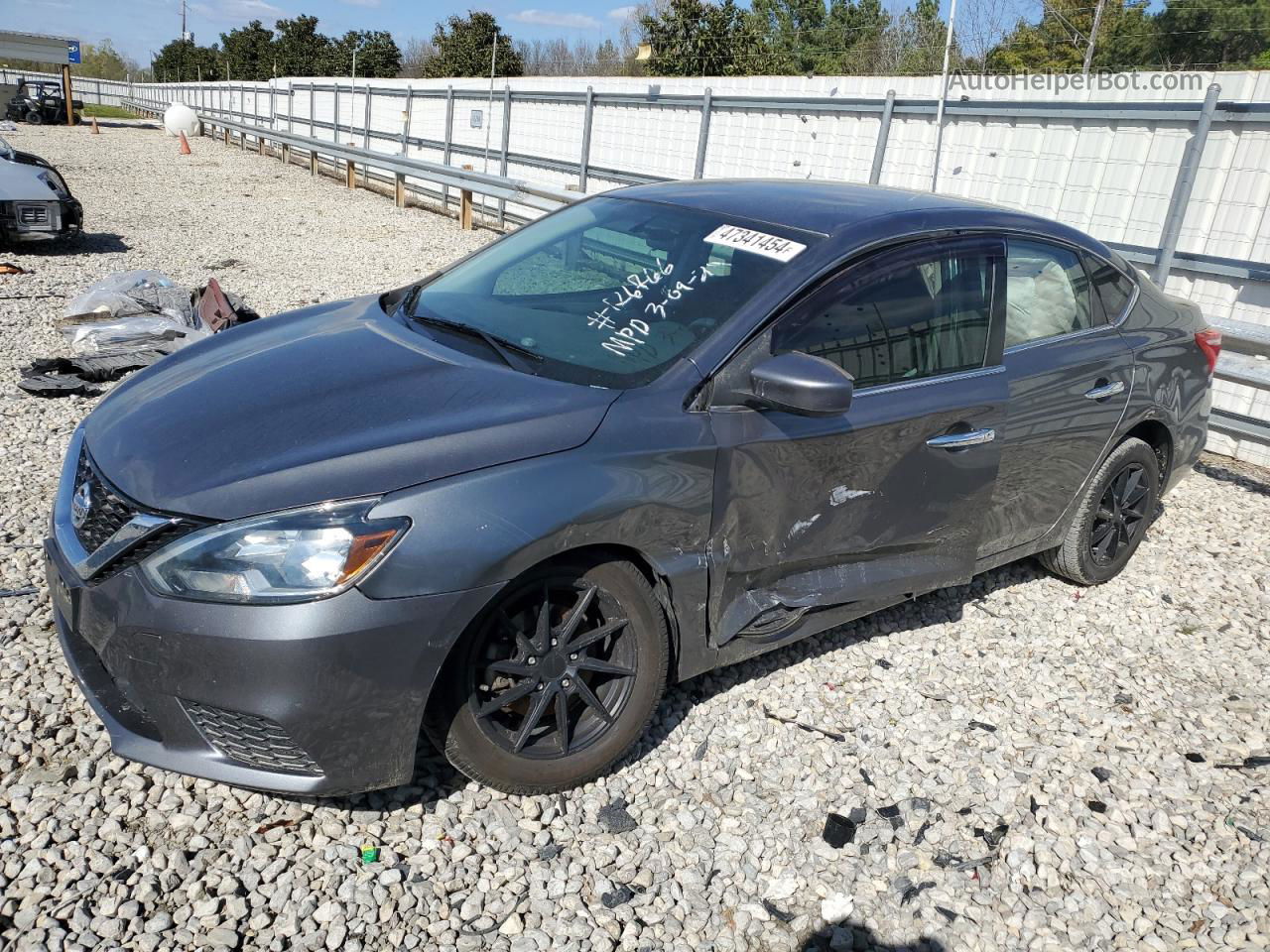 2018 Nissan Sentra S Gray vin: 3N1AB7AP8JY298942