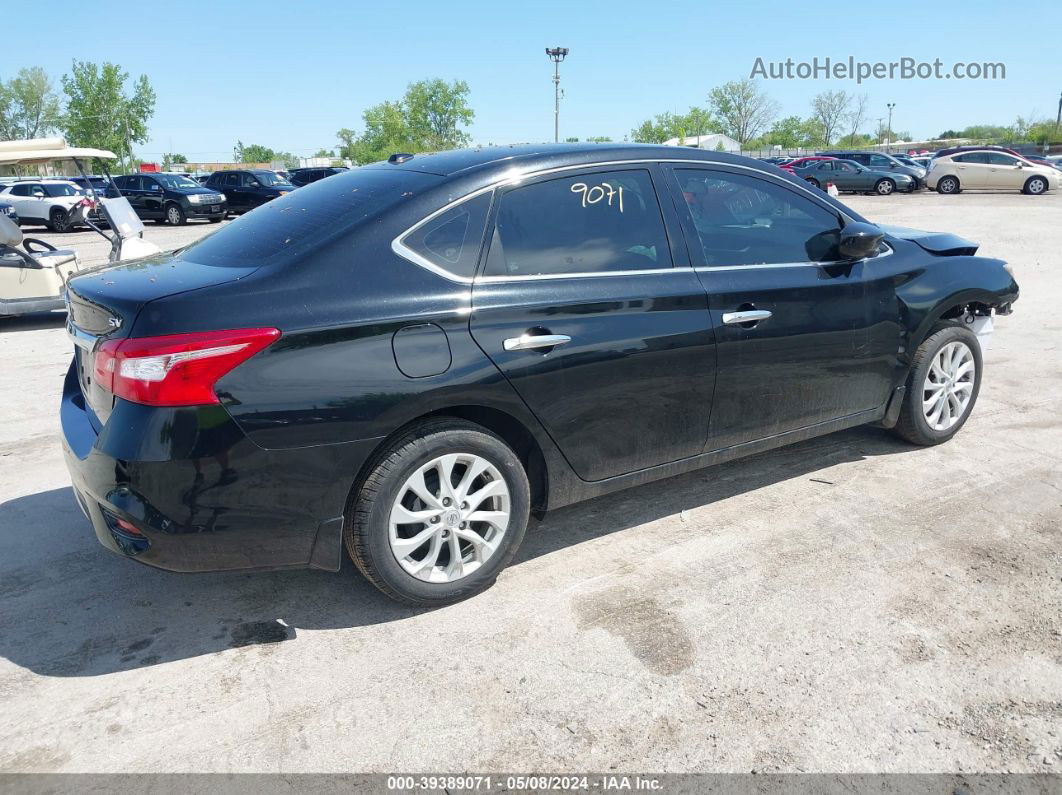 2018 Nissan Sentra Sv Black vin: 3N1AB7AP8JY304237