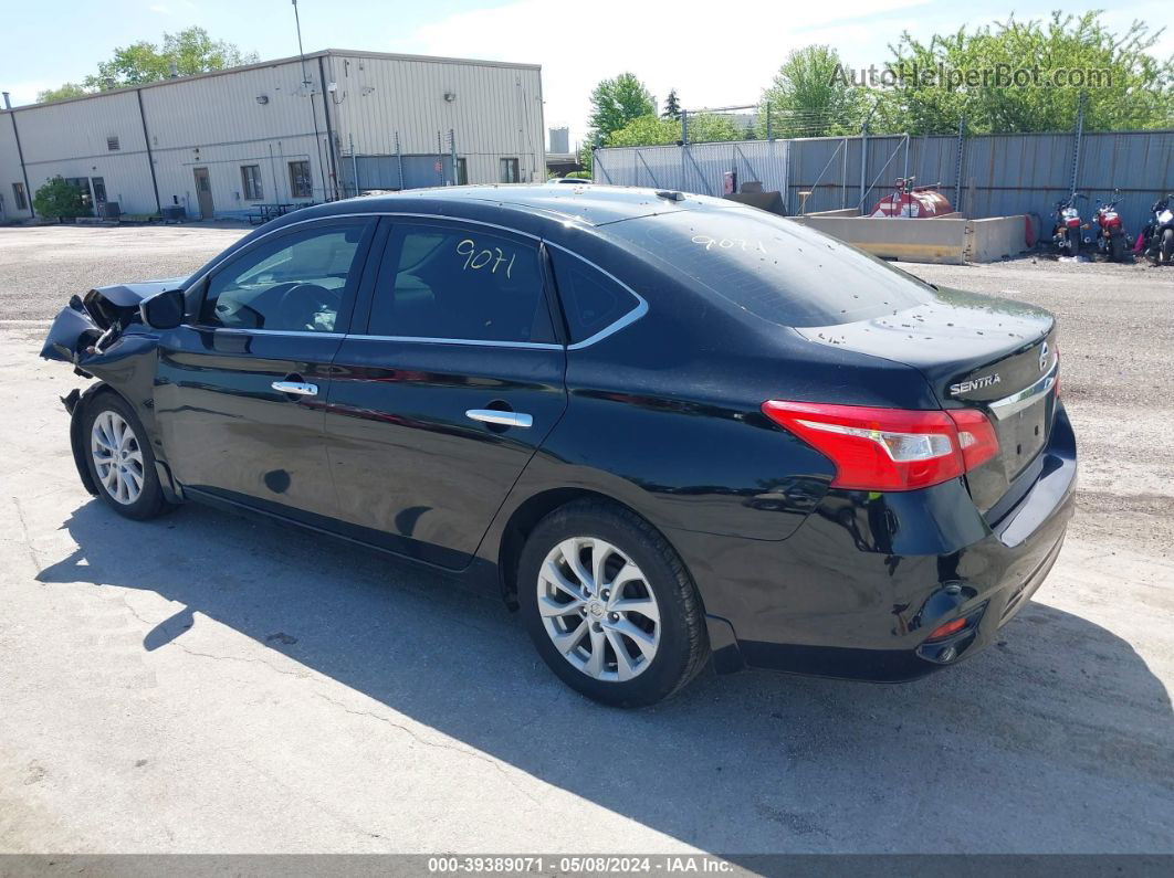 2018 Nissan Sentra Sv Black vin: 3N1AB7AP8JY304237