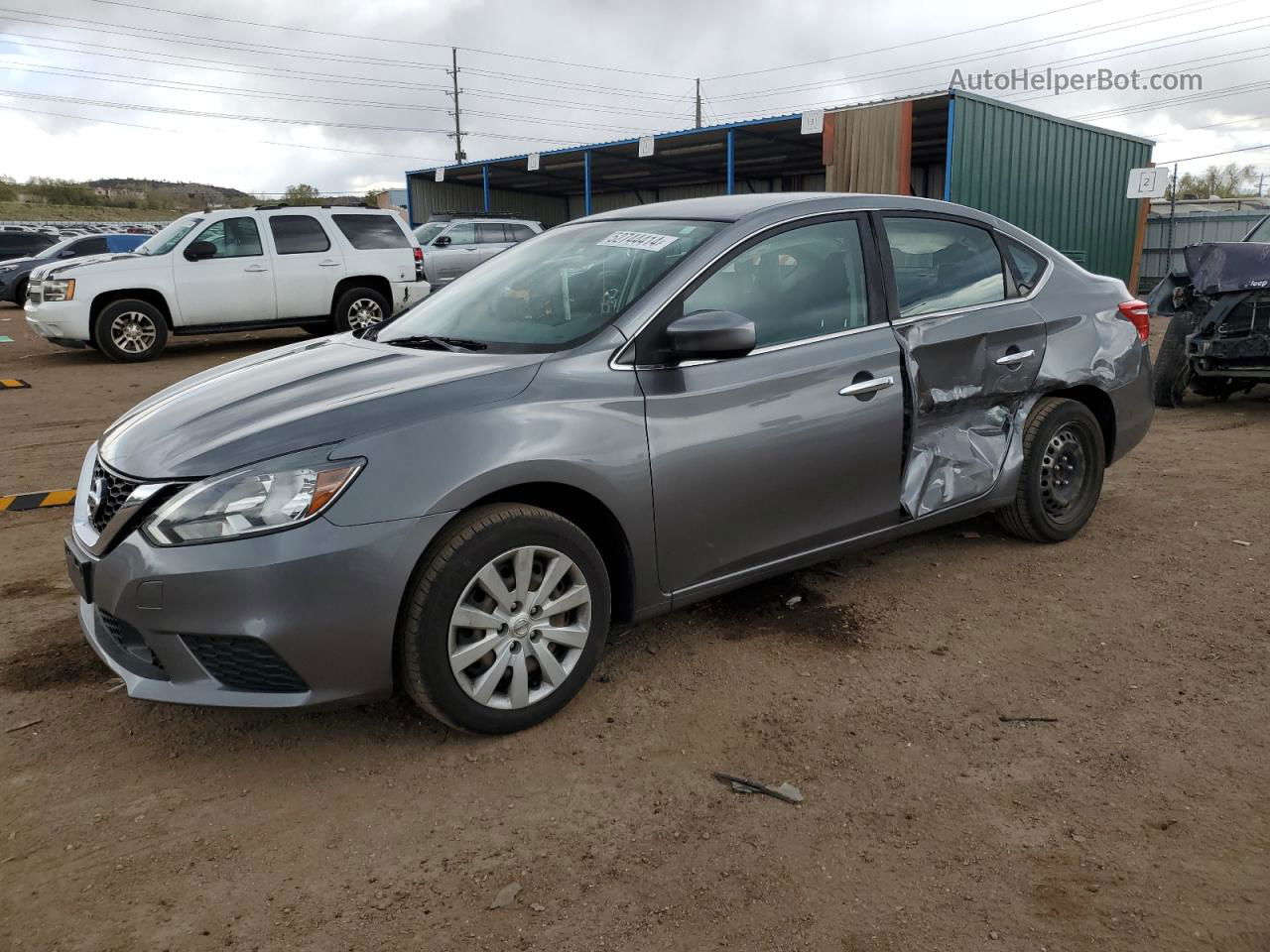 2018 Nissan Sentra S Gray vin: 3N1AB7AP8JY304707