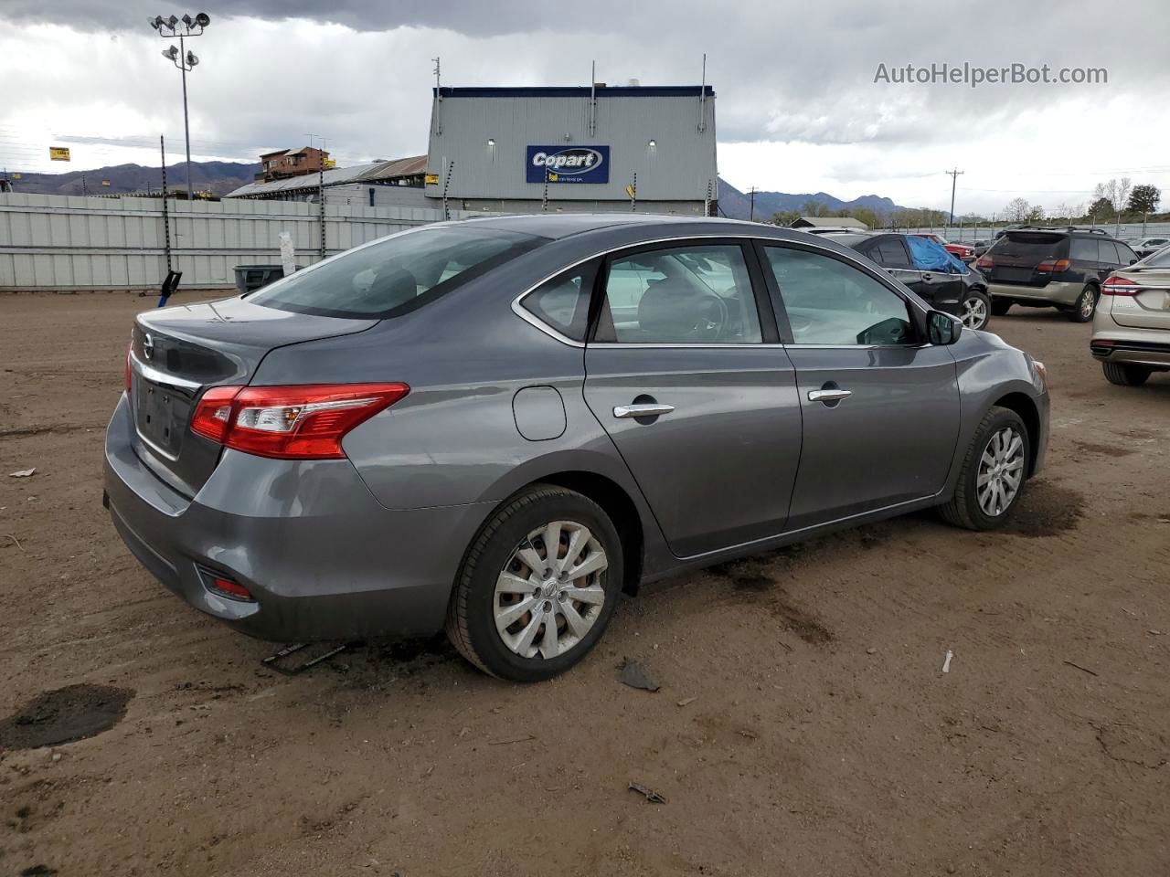 2018 Nissan Sentra S Gray vin: 3N1AB7AP8JY304707