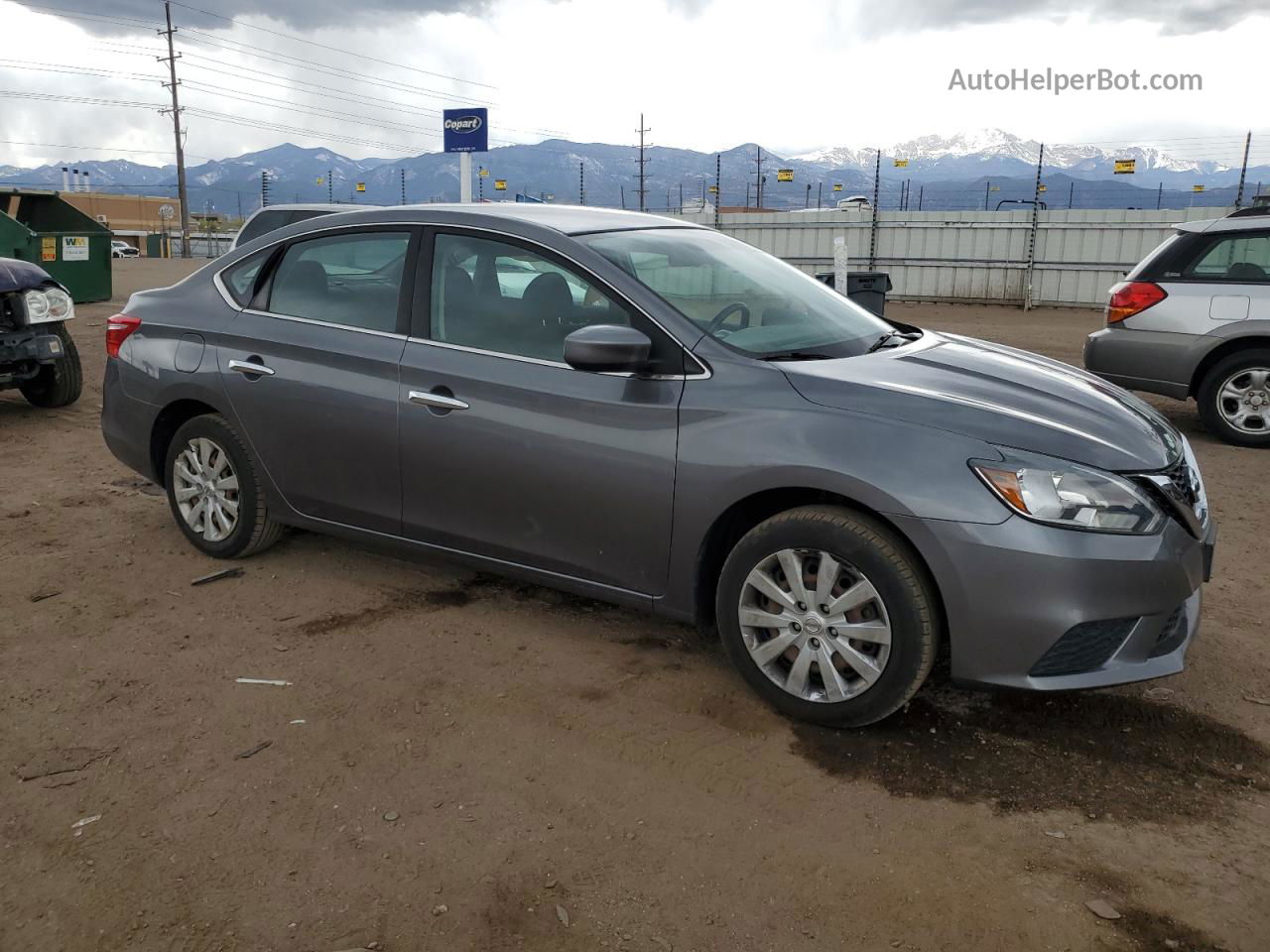 2018 Nissan Sentra S Gray vin: 3N1AB7AP8JY304707