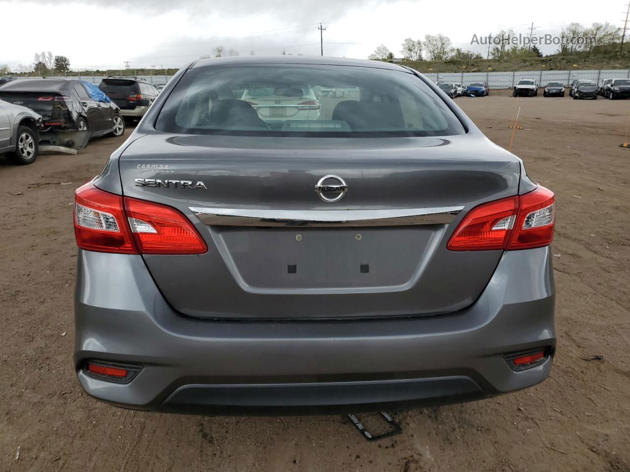 2018 Nissan Sentra S Gray vin: 3N1AB7AP8JY304707