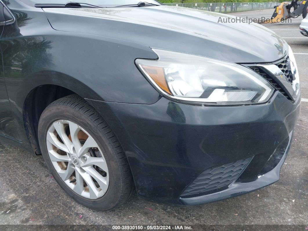 2018 Nissan Sentra Sv Black vin: 3N1AB7AP8JY306232