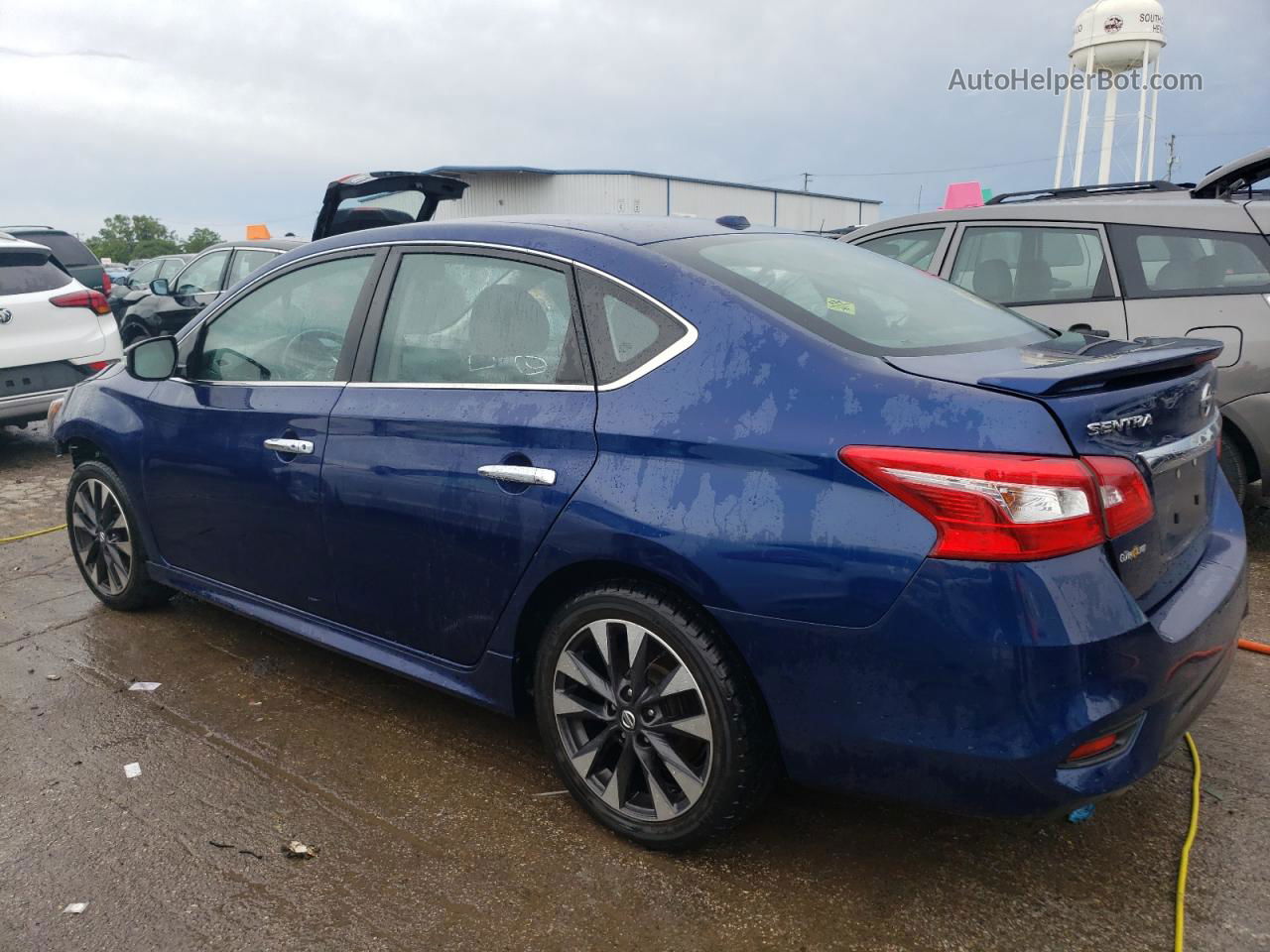 2018 Nissan Sentra S Синий vin: 3N1AB7AP8JY312936