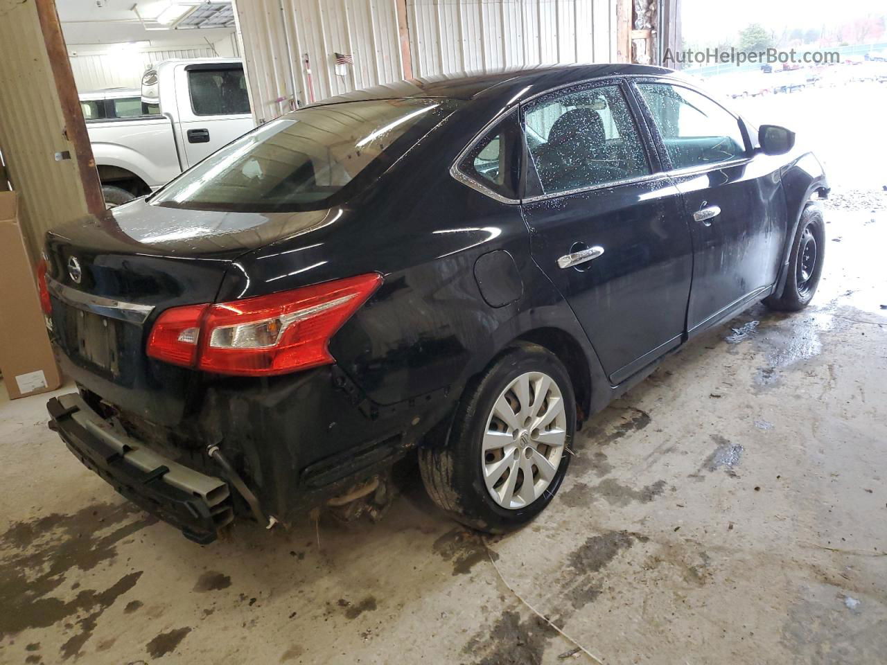 2018 Nissan Sentra S Black vin: 3N1AB7AP8JY316694