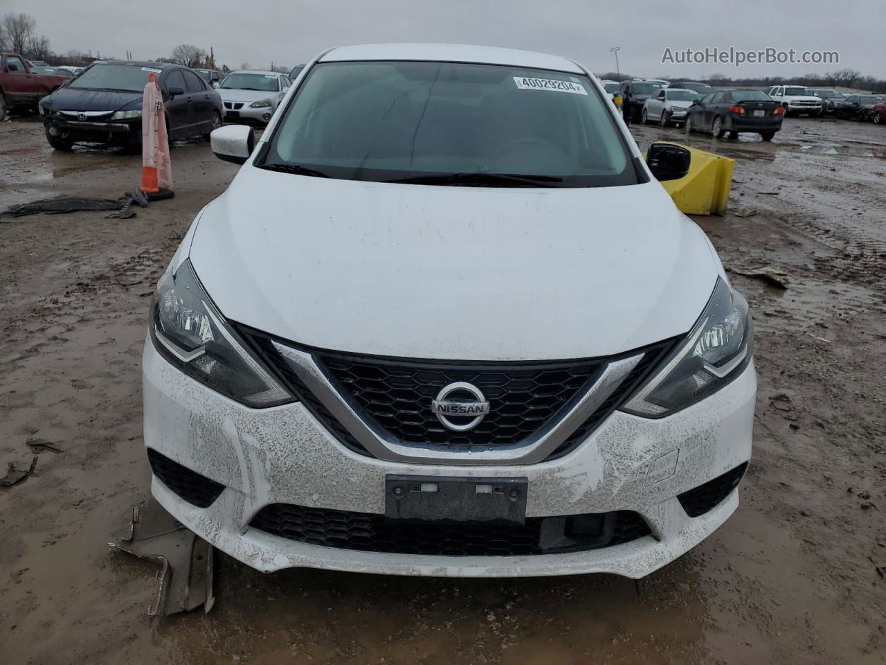 2018 Nissan Sentra S Белый vin: 3N1AB7AP8JY317330