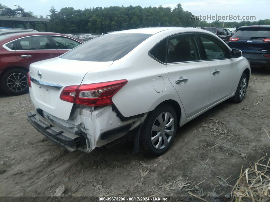 2018 Nissan Sentra S Белый vin: 3N1AB7AP8JY330353