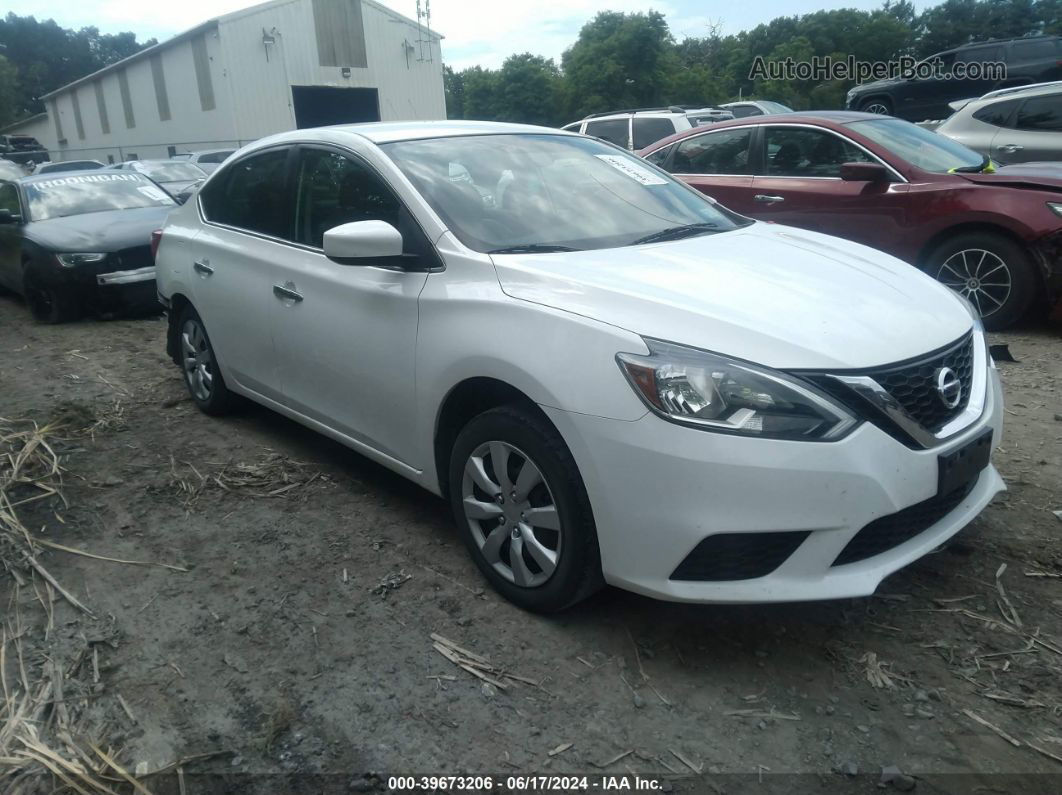 2018 Nissan Sentra S White vin: 3N1AB7AP8JY330353