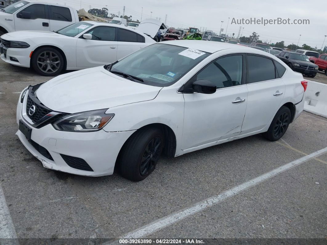 2018 Nissan Sentra S/sv/sr/sl White vin: 3N1AB7AP8JY332670