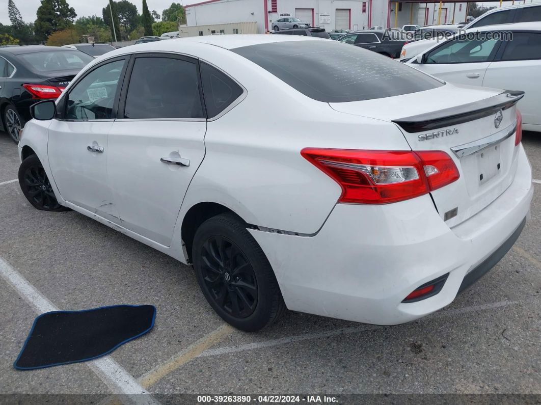 2018 Nissan Sentra S/sv/sr/sl White vin: 3N1AB7AP8JY332670