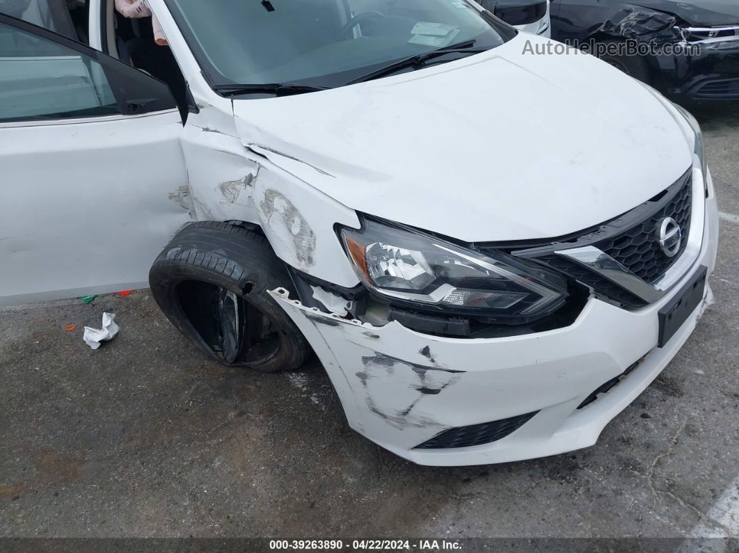 2018 Nissan Sentra S/sv/sr/sl White vin: 3N1AB7AP8JY332670