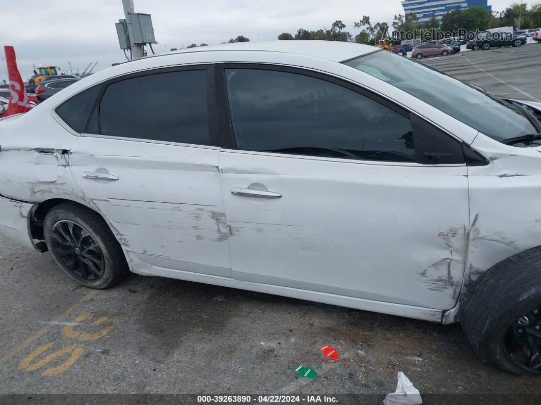 2018 Nissan Sentra S/sv/sr/sl White vin: 3N1AB7AP8JY332670