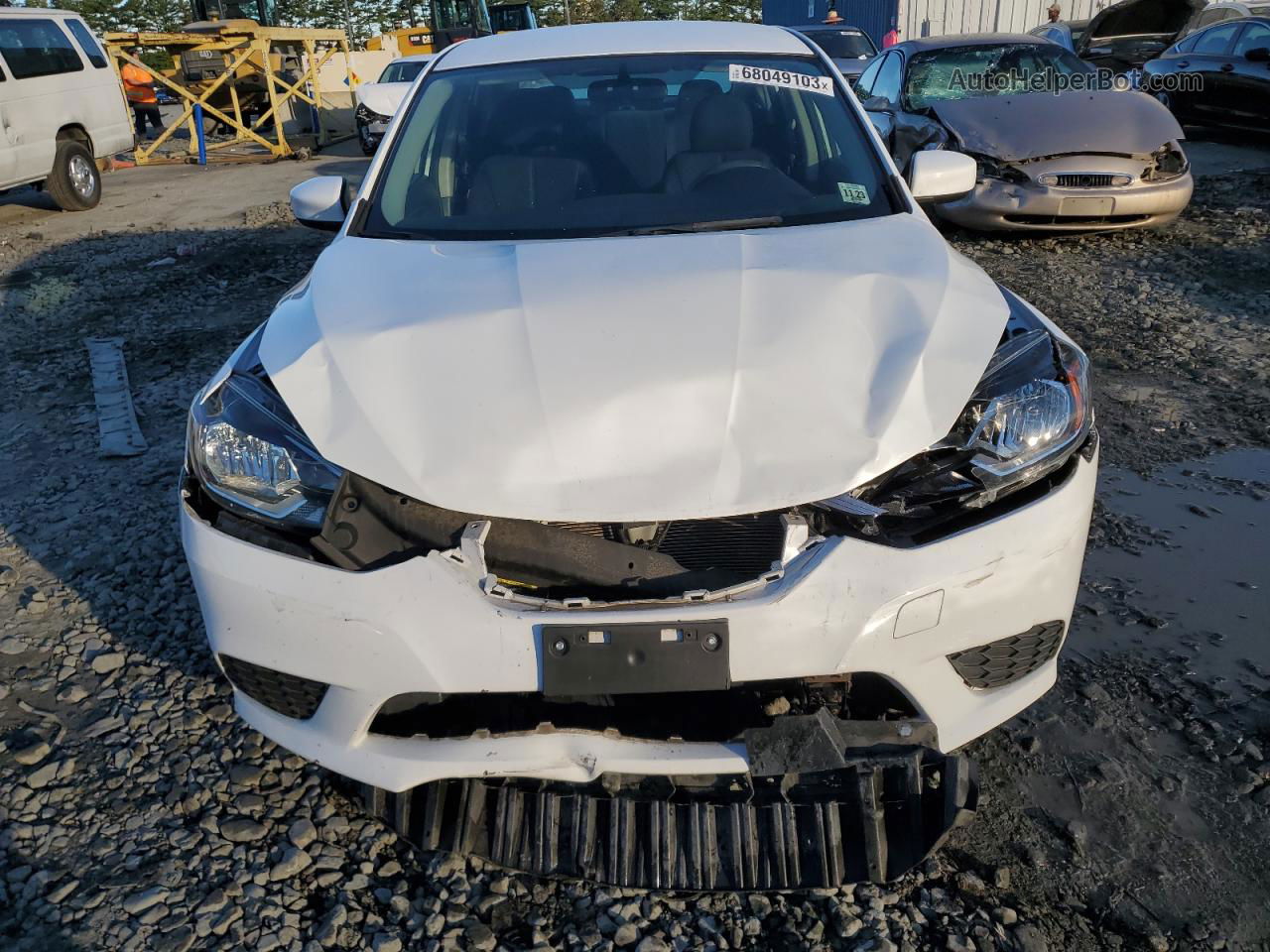 2018 Nissan Sentra S White vin: 3N1AB7AP8JY338873