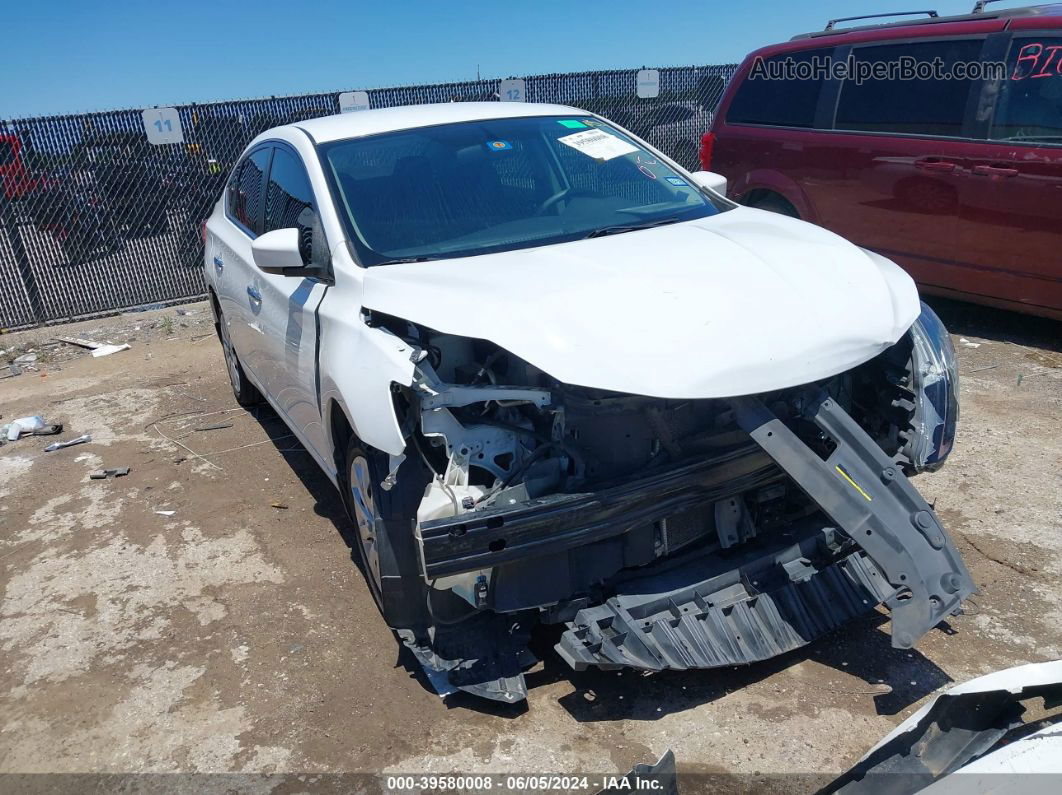 2018 Nissan Sentra S White vin: 3N1AB7AP8JY341417