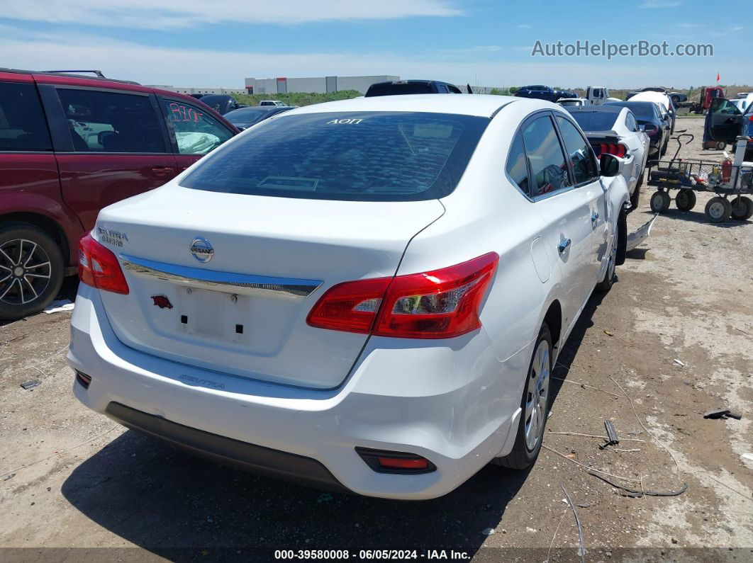 2018 Nissan Sentra S White vin: 3N1AB7AP8JY341417