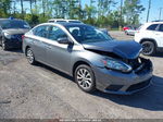 2018 Nissan Sentra Sv Gray vin: 3N1AB7AP8JY342356