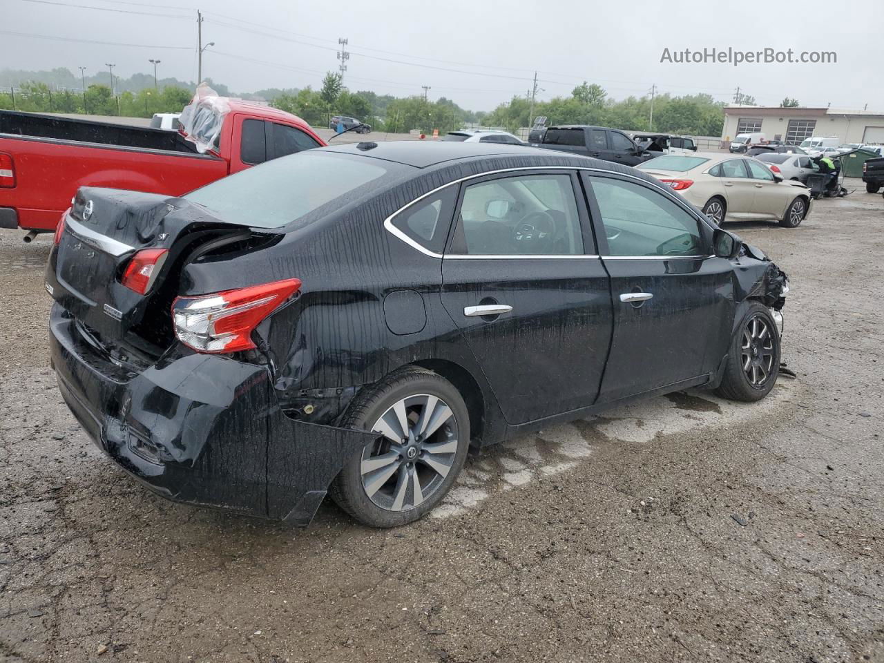 2019 Nissan Sentra S Black vin: 3N1AB7AP8KY451434