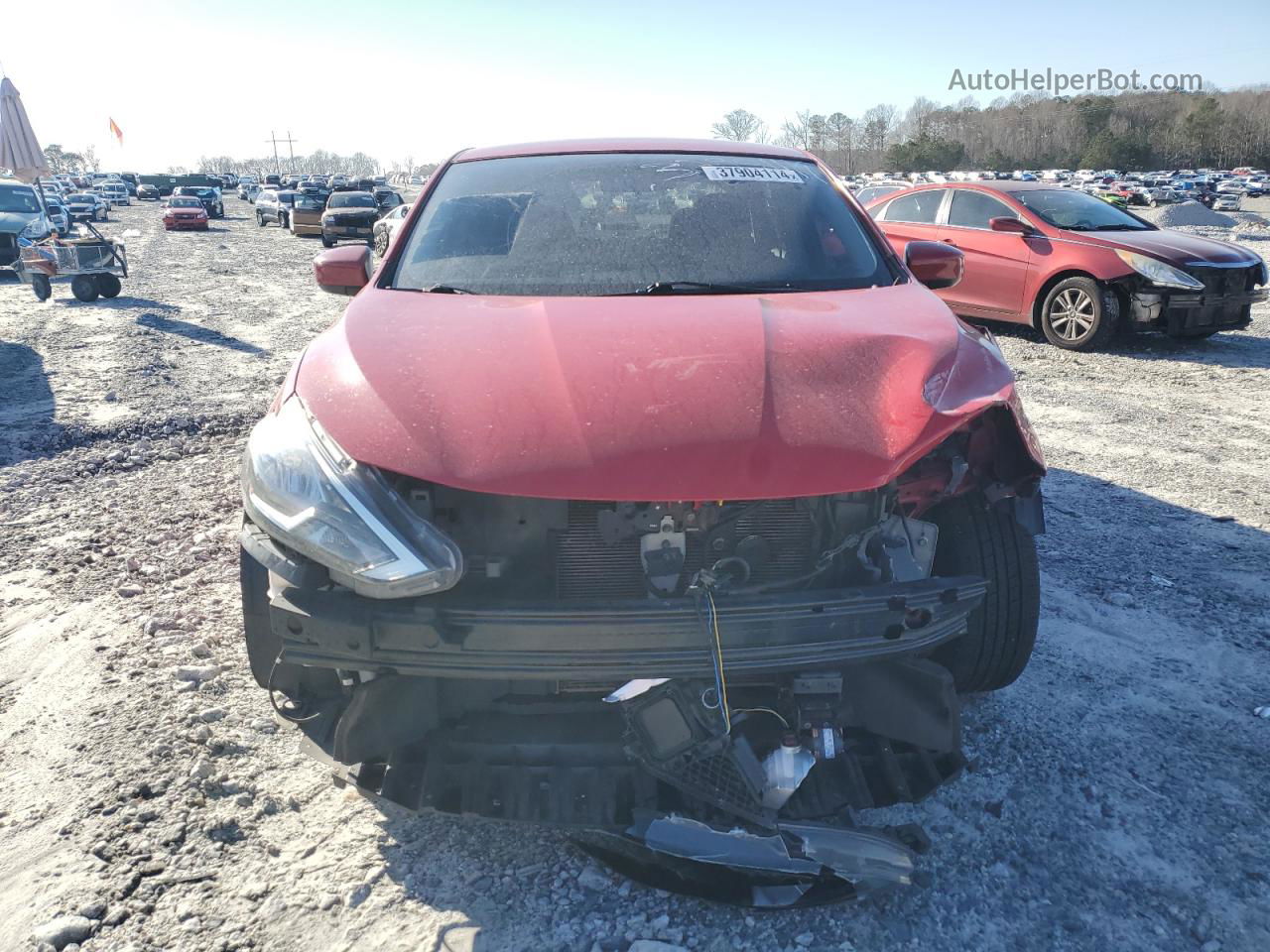 2019 Nissan Sentra S Red vin: 3N1AB7AP8KL604763