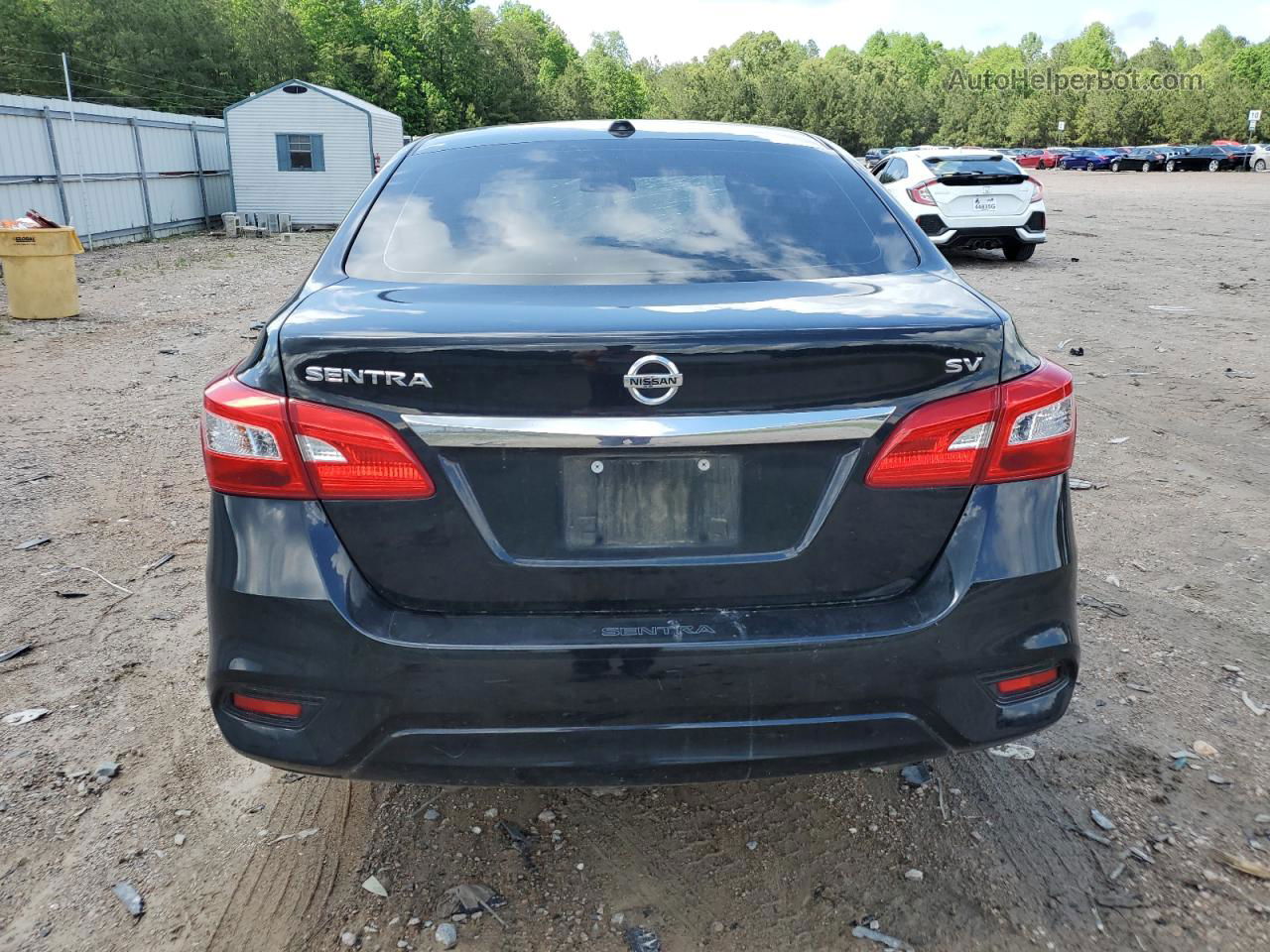 2019 Nissan Sentra S Black vin: 3N1AB7AP8KL606576