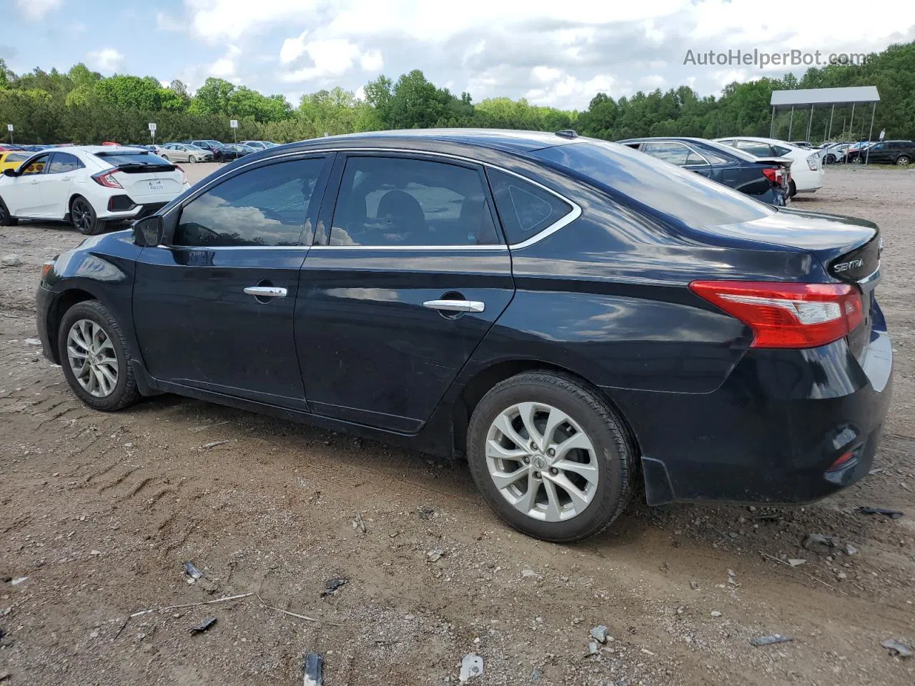 2019 Nissan Sentra S Black vin: 3N1AB7AP8KL606576