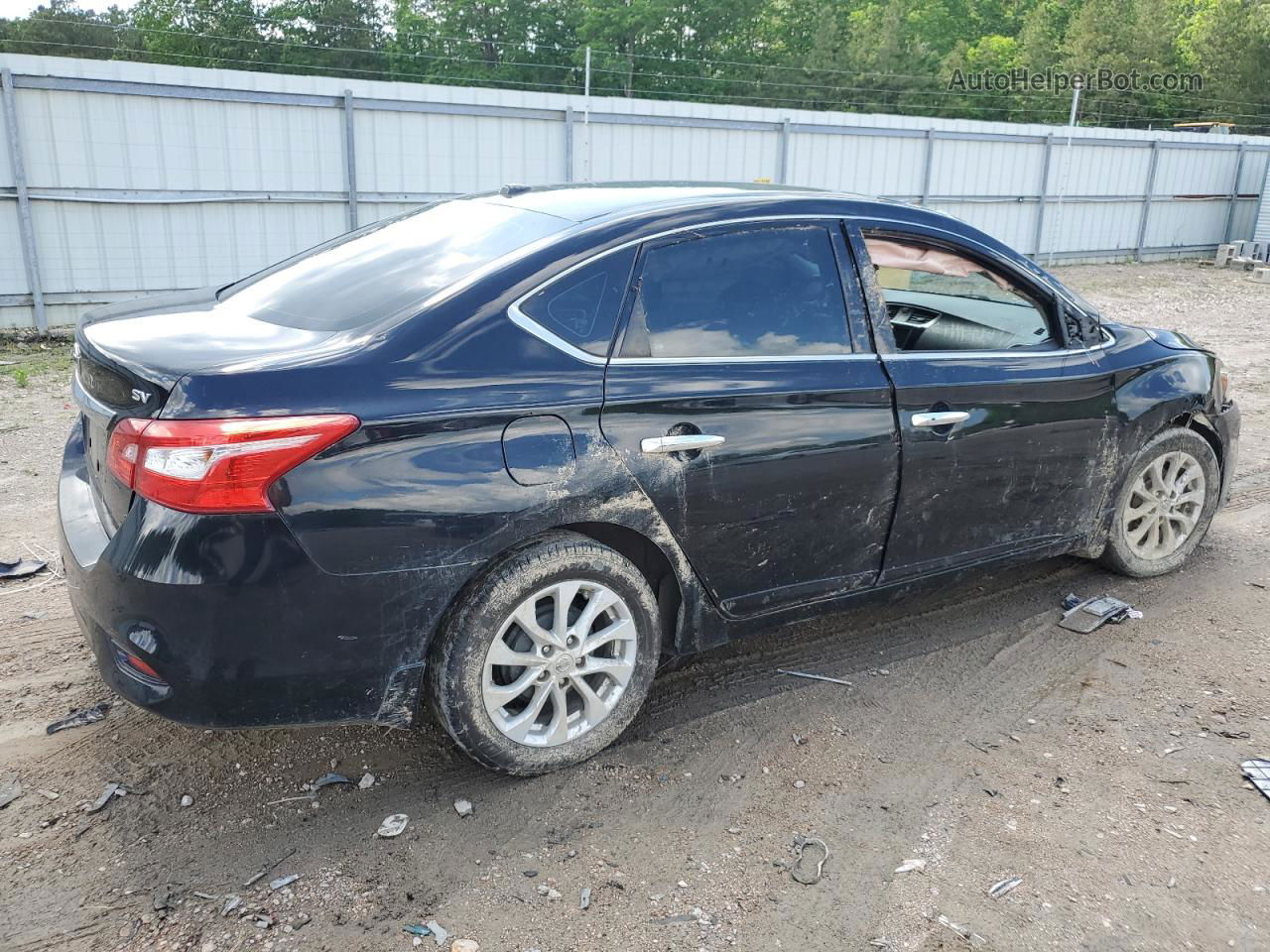 2019 Nissan Sentra S Black vin: 3N1AB7AP8KL606576