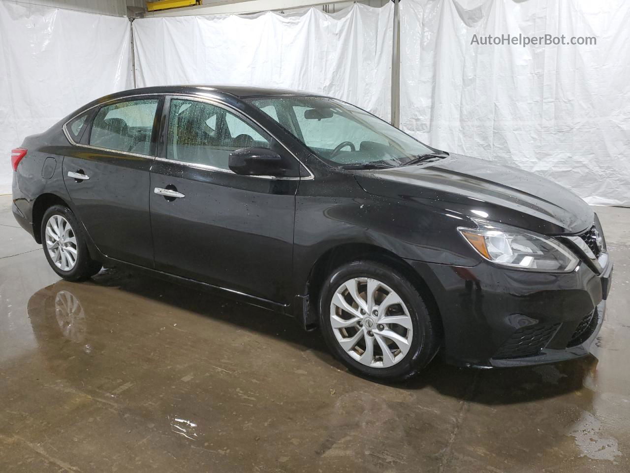 2019 Nissan Sentra S Black vin: 3N1AB7AP8KL609249