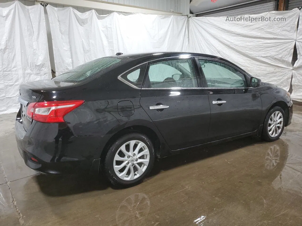 2019 Nissan Sentra S Black vin: 3N1AB7AP8KL609249