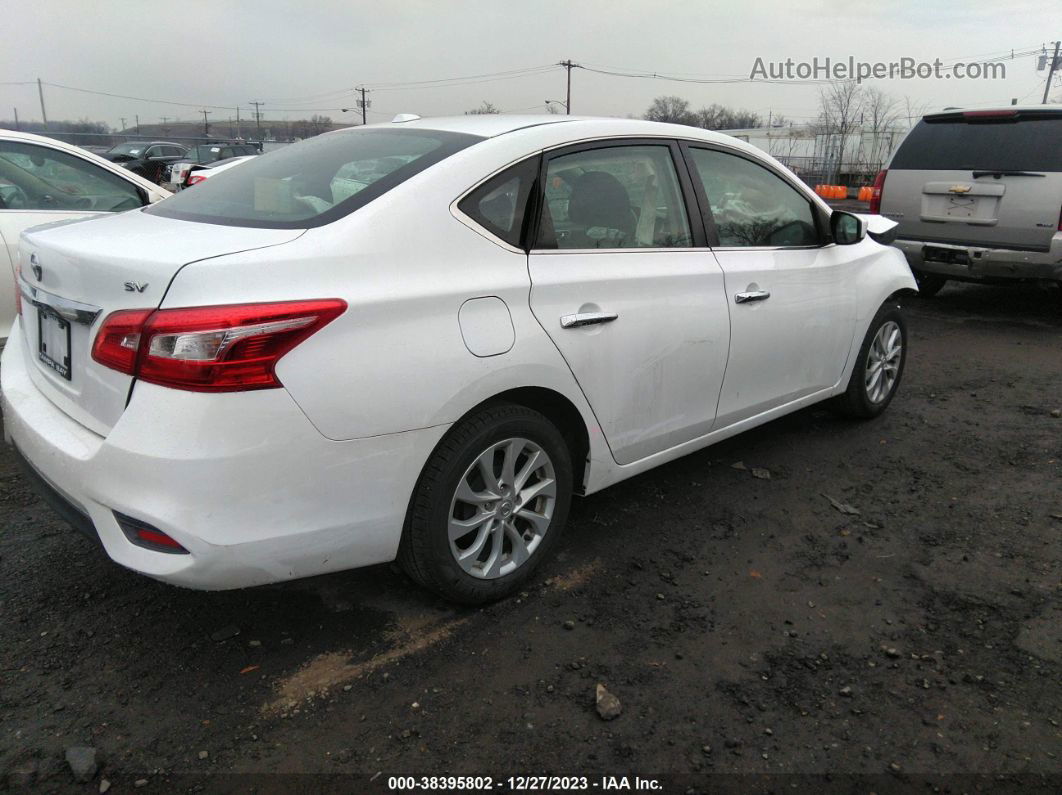 2019 Nissan Sentra Sv White vin: 3N1AB7AP8KL614225