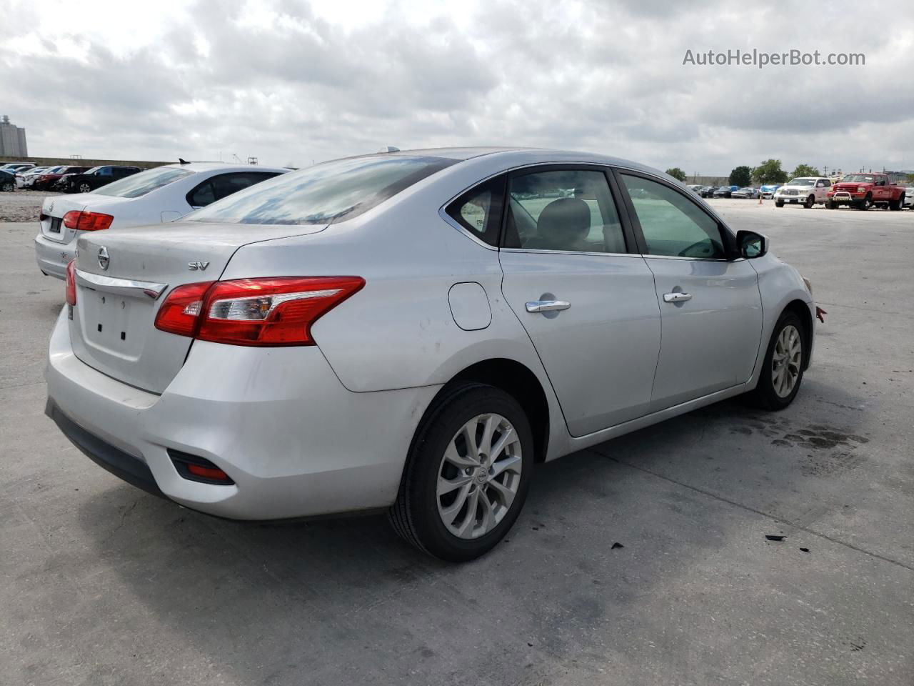 2019 Nissan Sentra S Silver vin: 3N1AB7AP8KL623720