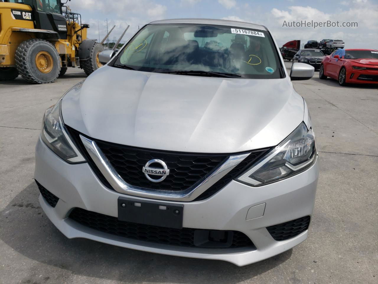 2019 Nissan Sentra S Серебряный vin: 3N1AB7AP8KL623720