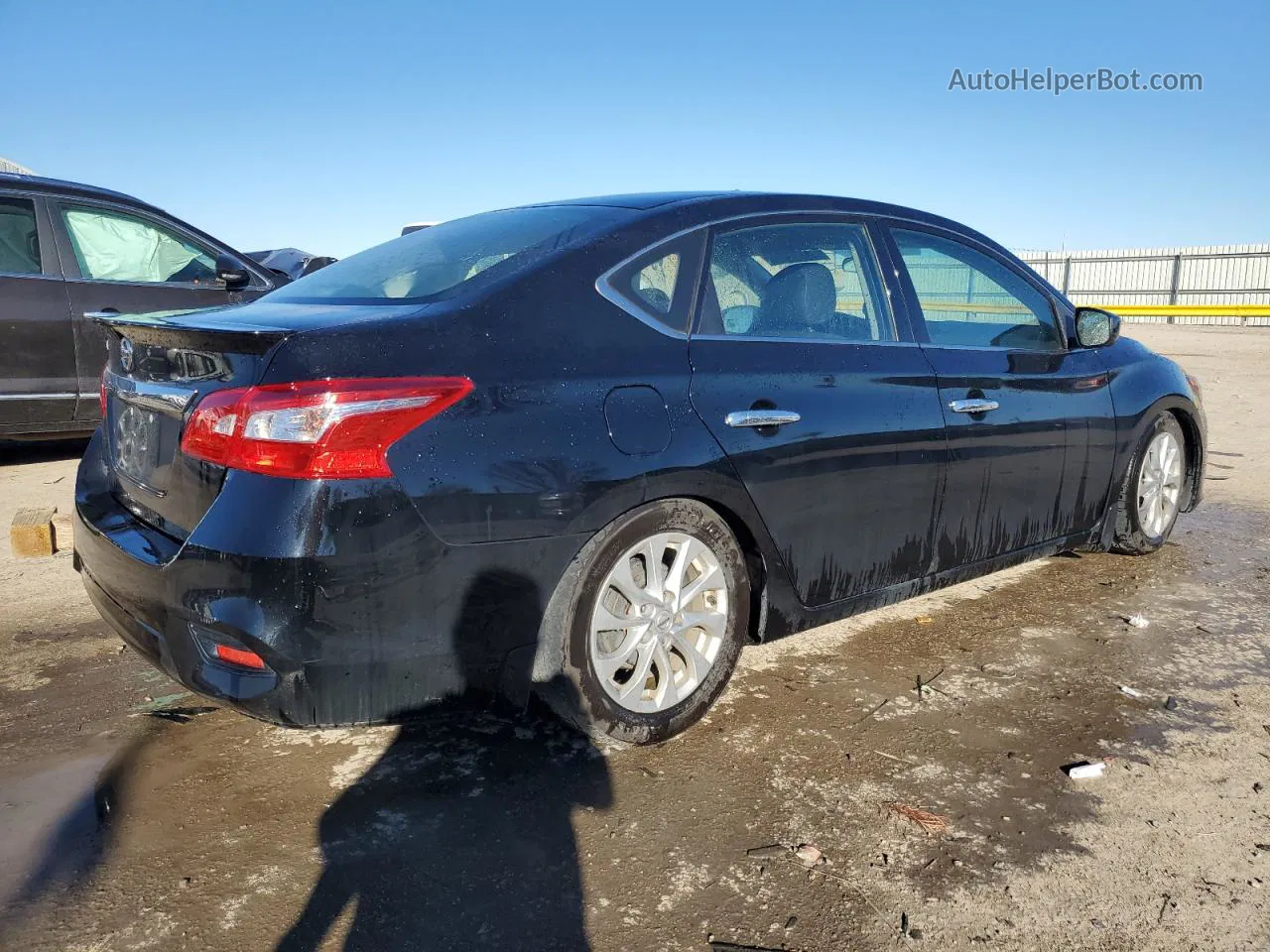 2019 Nissan Sentra S Черный vin: 3N1AB7AP8KY211350