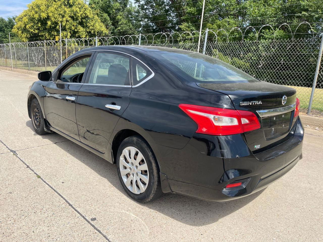 2019 Nissan Sentra S Черный vin: 3N1AB7AP8KY220369