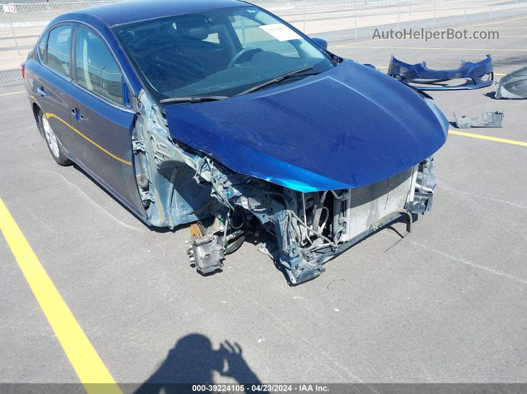 2019 Nissan Sentra Sv Blue vin: 3N1AB7AP8KY221084